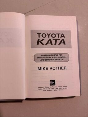 Toyota KATA by Mike Rother - White Paperback
